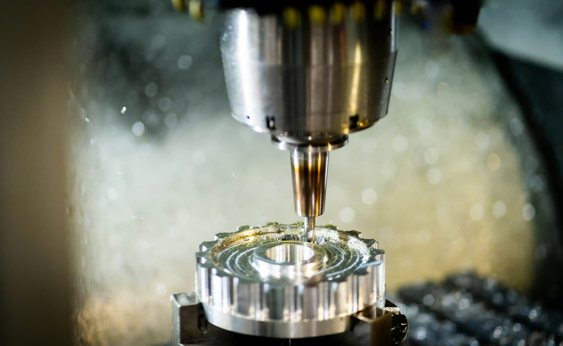 CNC machining of a precision part — custom mechanical fabrication