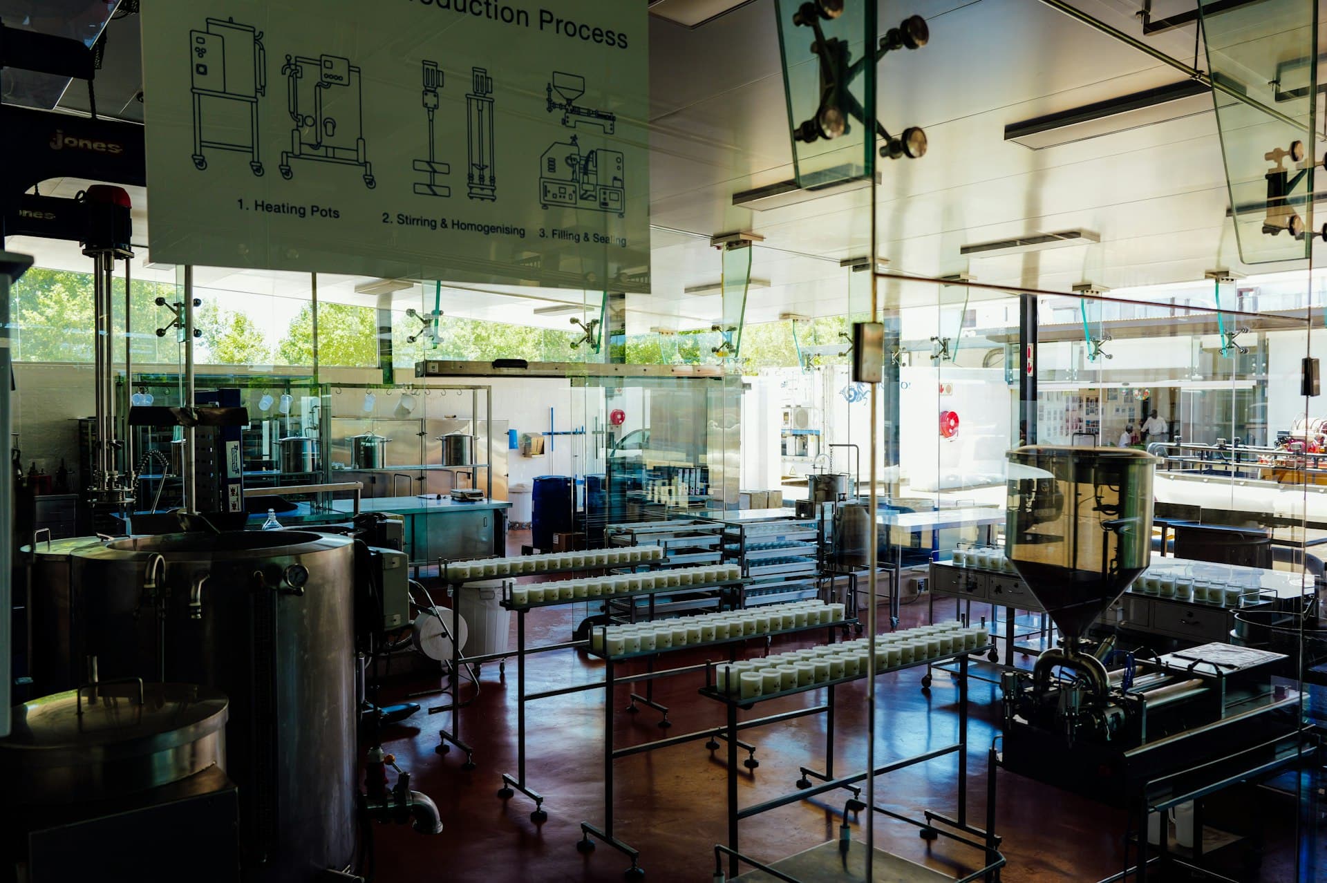 Industrial food and beverage production line