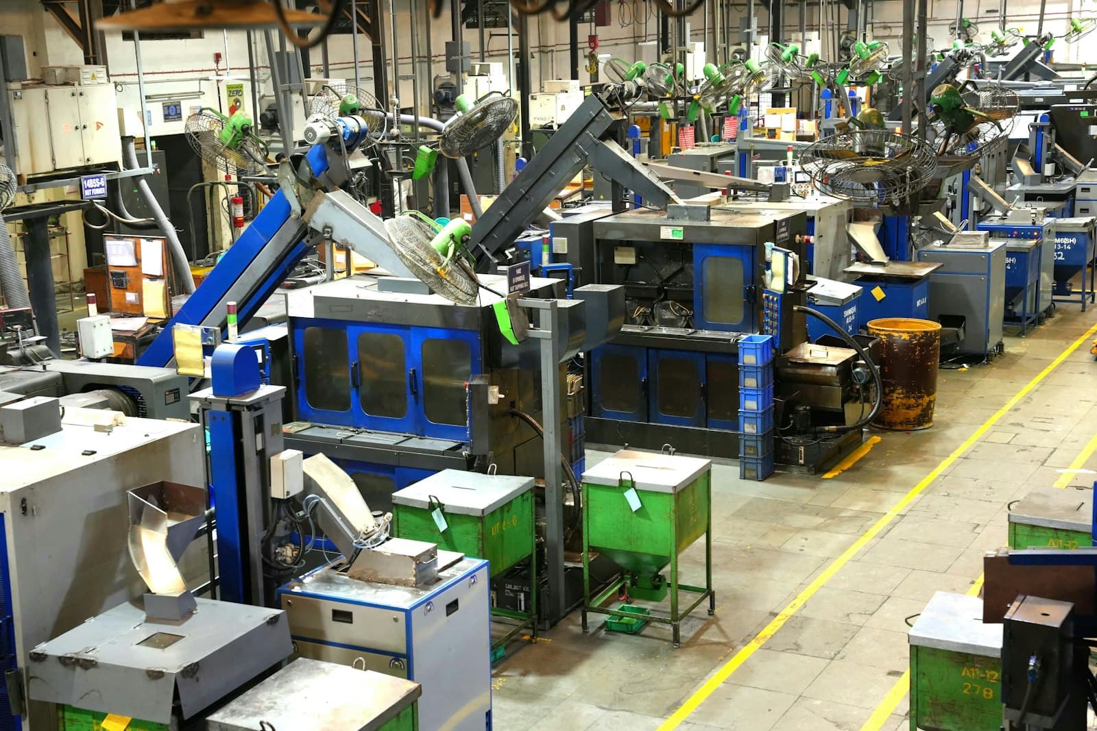 Modern manufacturing floor — WindleTek deploys inspection systems in production environments like this.