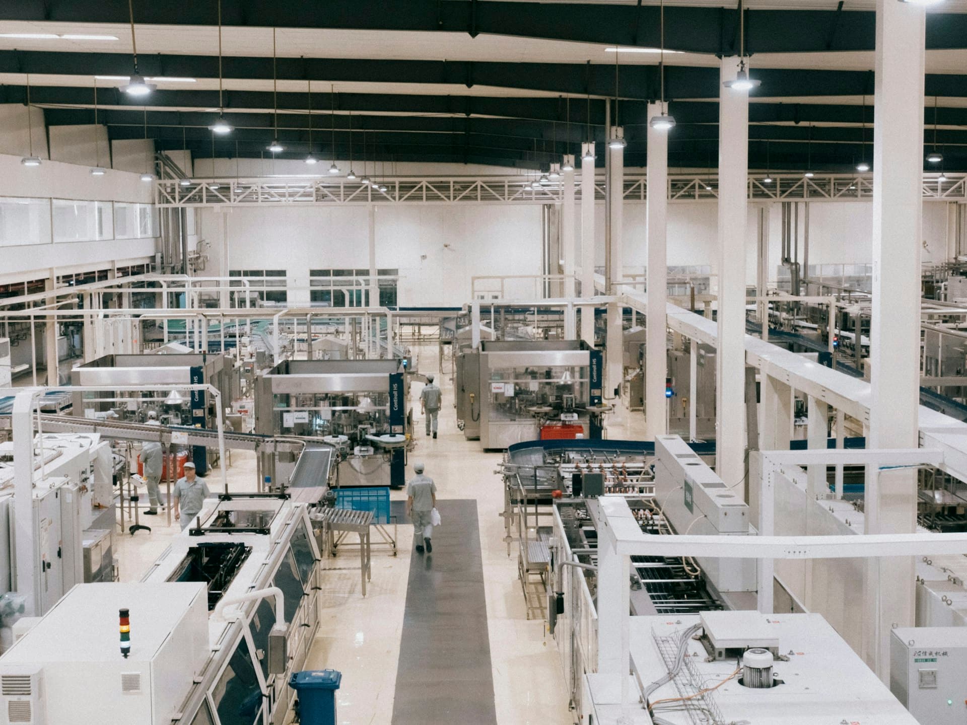 A modern production facility — the kind of environment WindleTek inspection systems are built for.